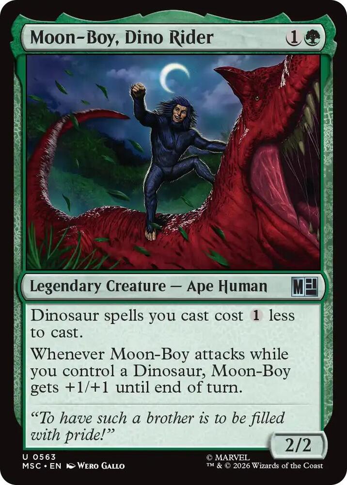 Moon-Boy, Dino Rider (563) [Marvel Super Heroes Commander]