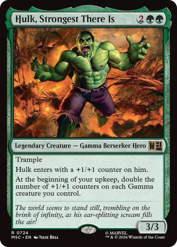 Hulk, Strongest There Is (724) [Marvel Super Heroes Commander]