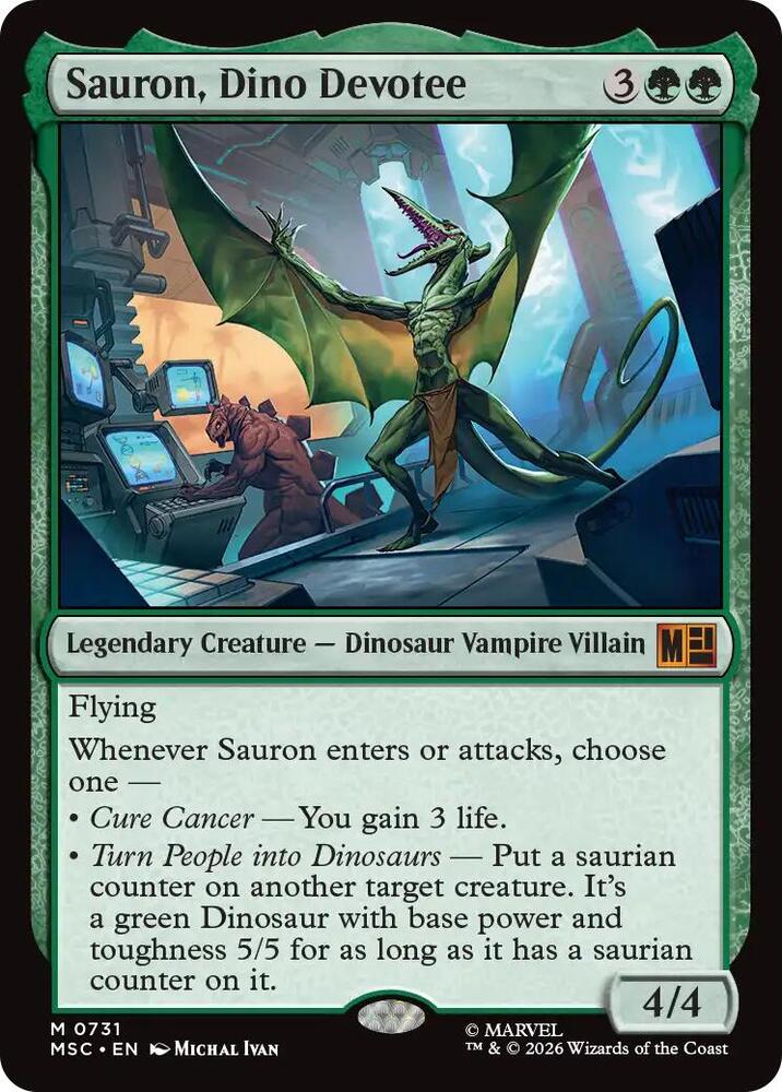 Sauron, Dino Devoteee (731) [Marvel Super Heroes Commander]