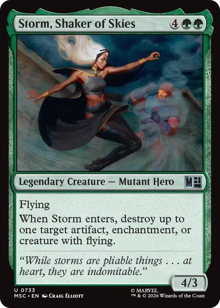 Storm, Shaker of Skies (733) [Marvel Super Heroes Commander]