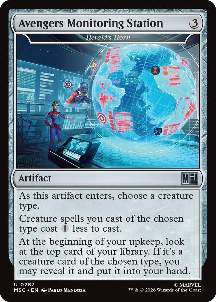 Avengers Monitoring Station - Herald's Horn (287) [Marvel Super Heroes Commander]