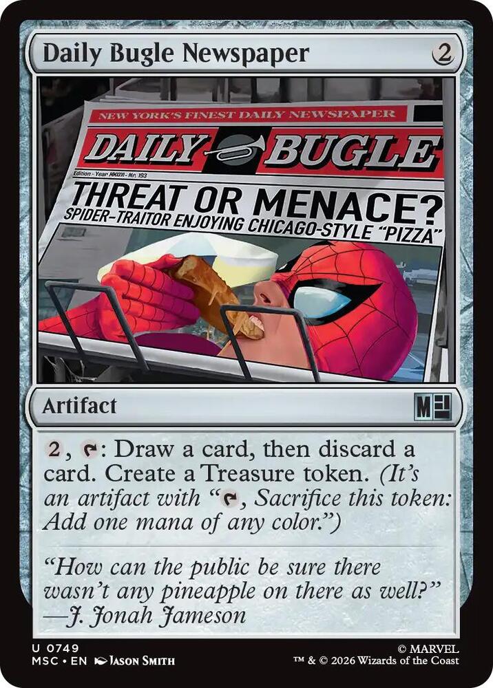 Daily Bugle Newspaper (749) [Marvel Super Heroes Commander]