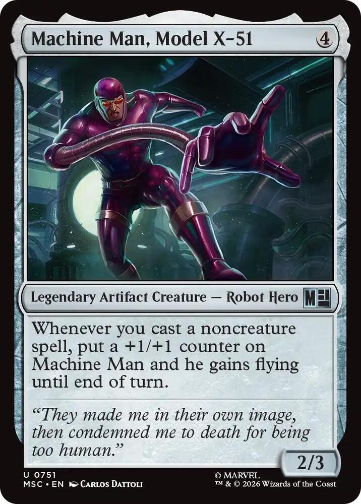 Machine Man, Model X-51 (751) [Marvel Super Heroes Commander]