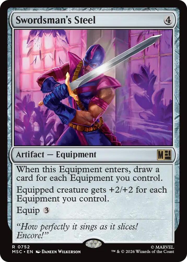 Swordsman's Steel (752) [Marvel Super Heroes Commander]
