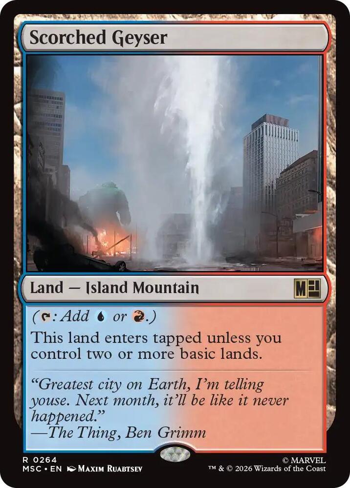 Scorched Geyser (264) [Marvel Super Heroes Commander]