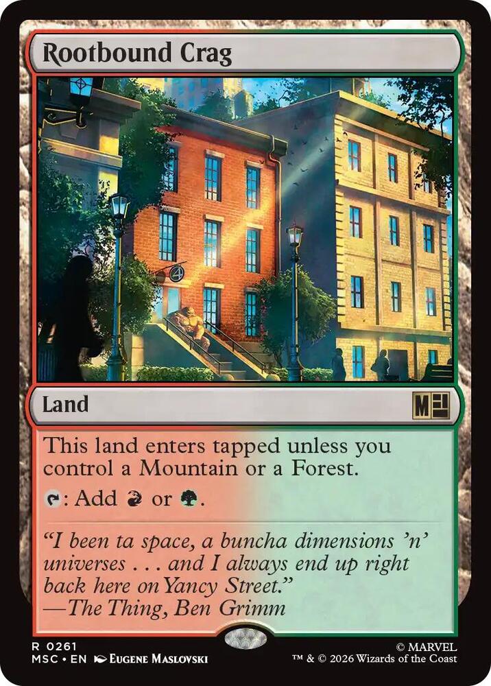 Rootbound Crag (261) [Marvel Super Heroes Commander]