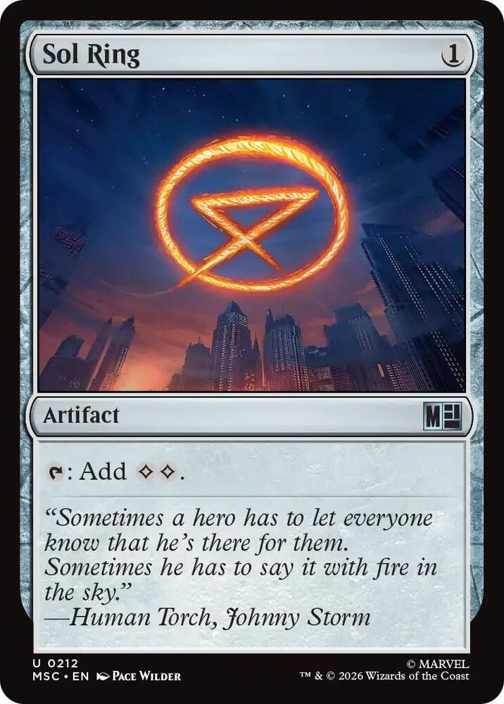 Sol Ring (0212) [Marvel Super Heroes Commander]