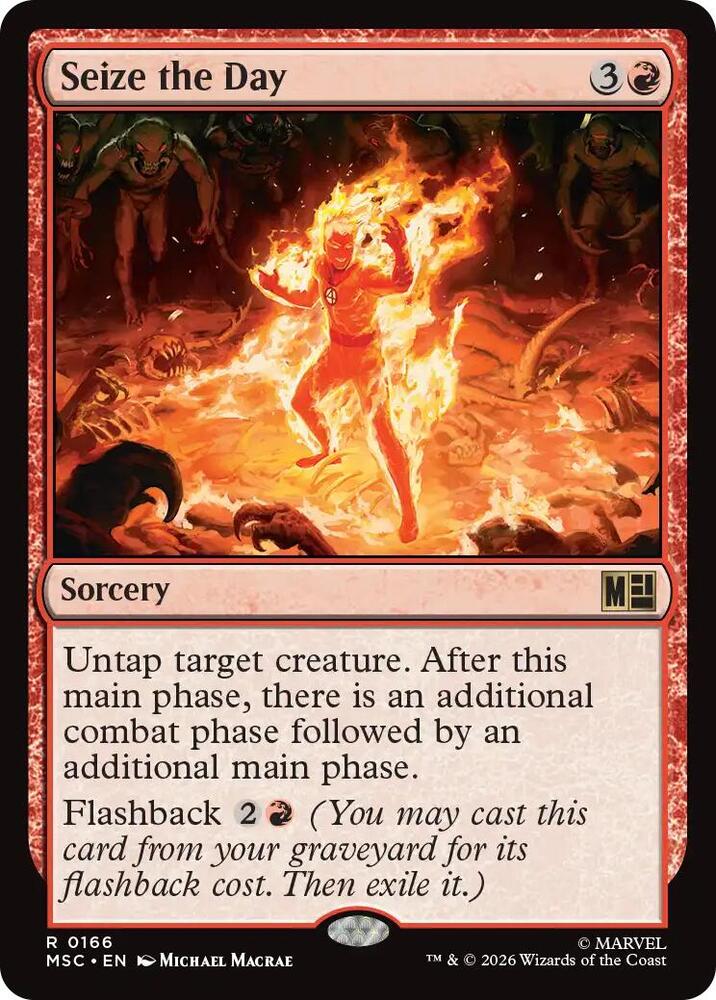 Seize the Day (Surge Foil) (166) [Marvel Super Heroes Commander]