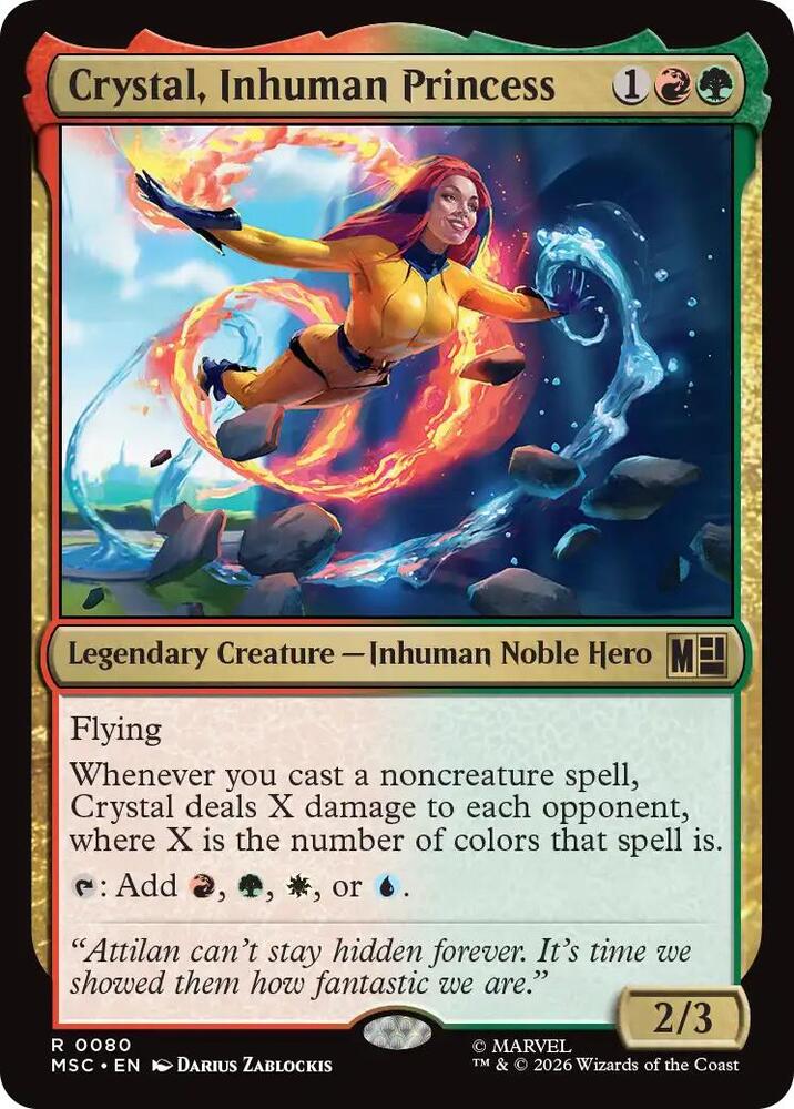 Crystal, Inhuman Princess (80) [Marvel Super Heroes Commander]