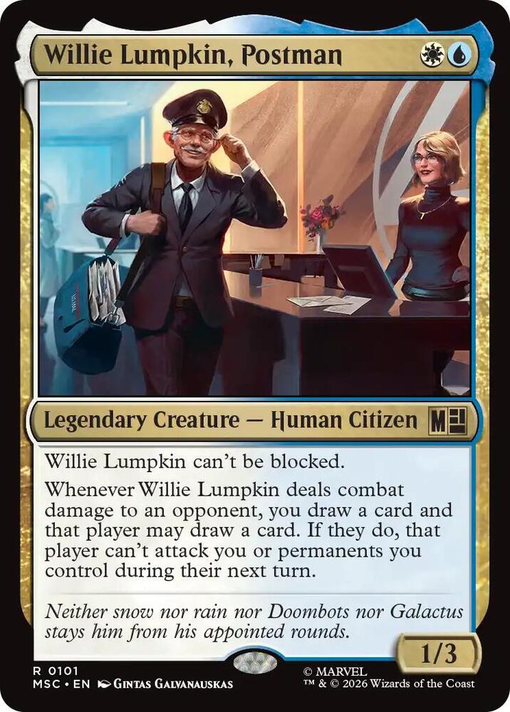 Willie Lumpkin, Postman (101) [Marvel Super Heroes Commander]