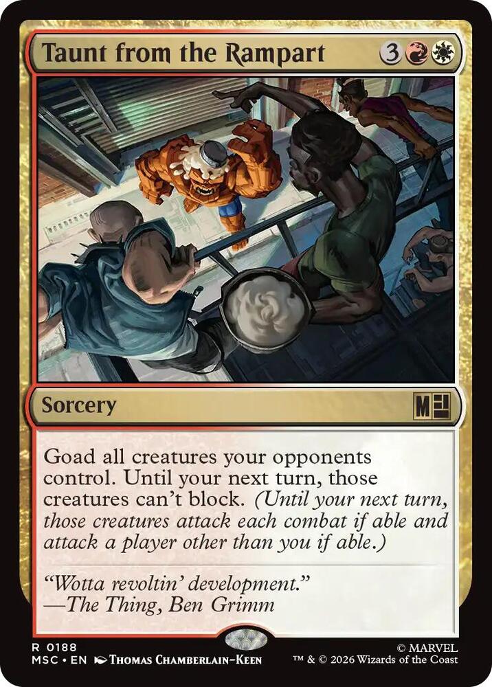Taunt from the Rampart (188) [Marvel Super Heroes Commander]