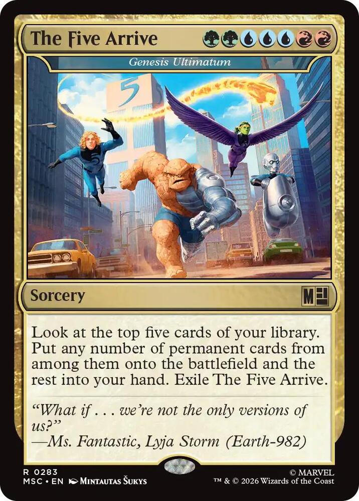 The Five Arrive - Genesis Ultimatum (283) [Marvel Super Heroes Commander]
