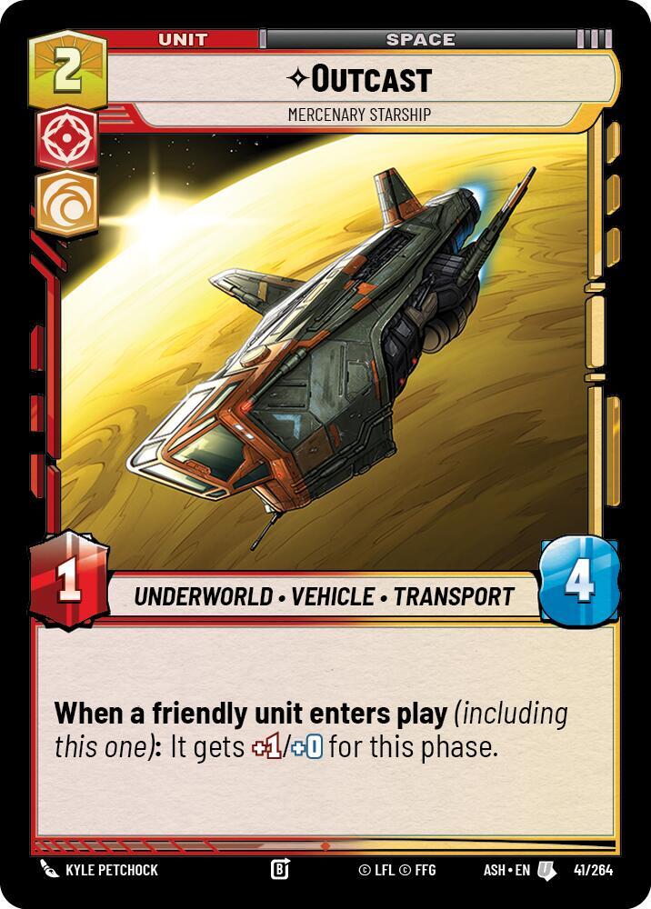 Outcast - Mercenary Starship (41/264) [Ashes of the Empire]