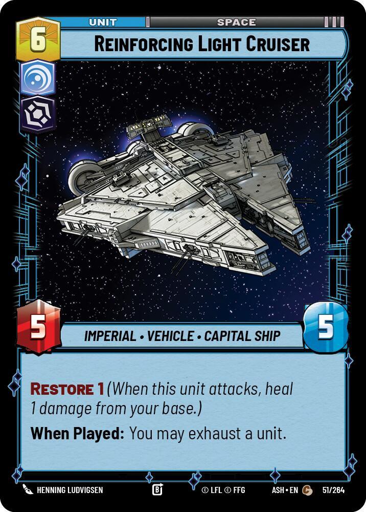 Reinforcing Light Cruiser (51/264) [Ashes of the Empire]