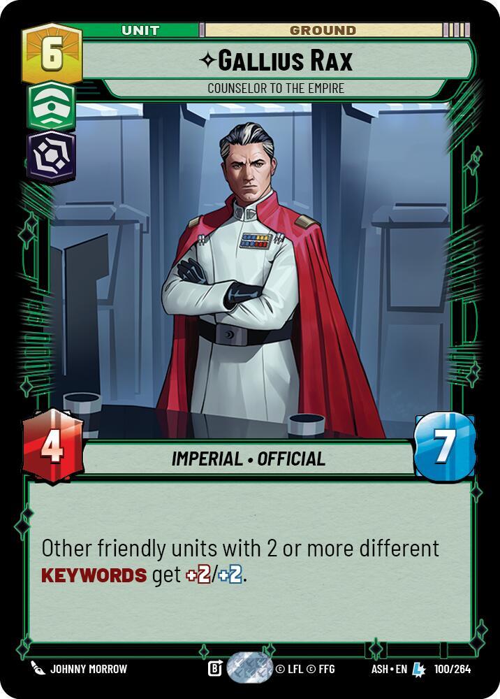 Gallius Rax - Counselor to the Empire (100/264) [Ashes of the Empire]