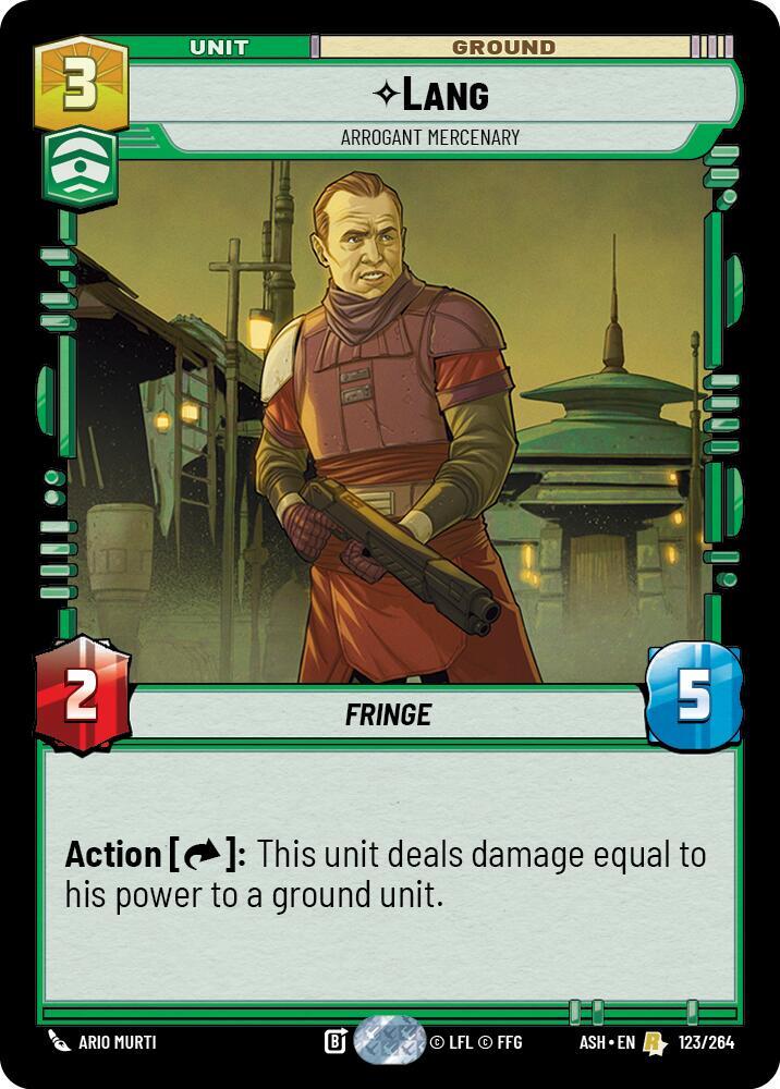 Lang - Arrogant Mercenary (123/264) [Ashes of the Empire]