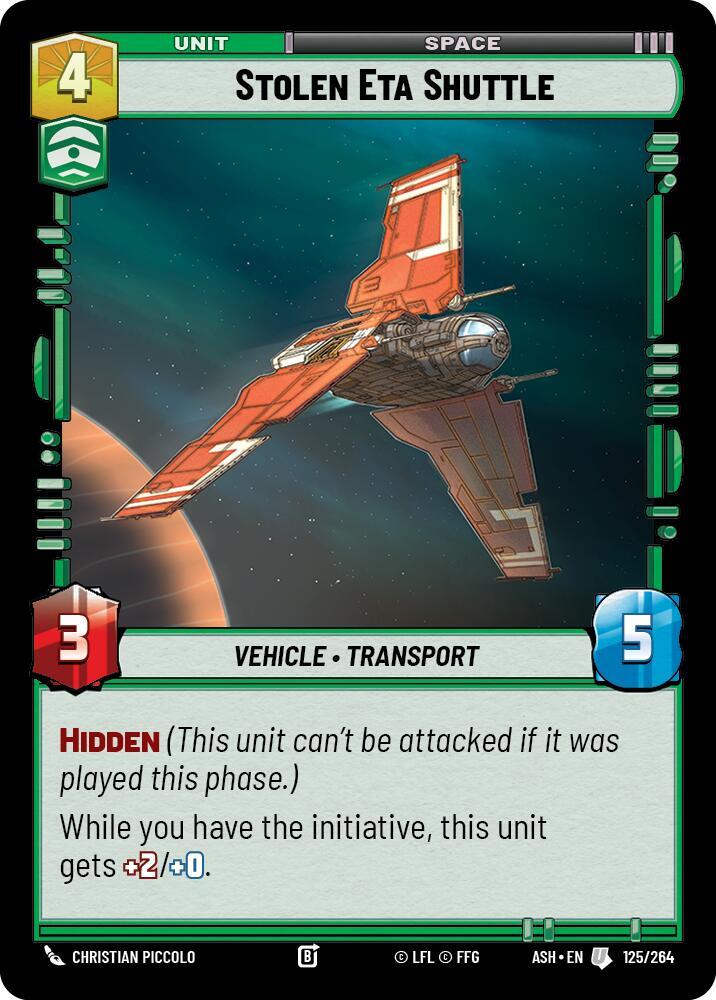 Stolen Eta Shuttle (125/264) [Ashes of the Empire]