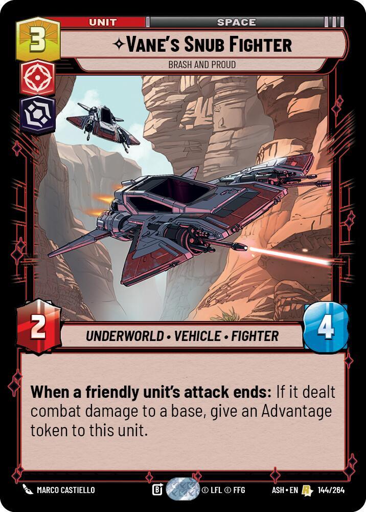 Vane's Snub Fighter - Brash and Proud (144/264) [Ashes of the Empire]