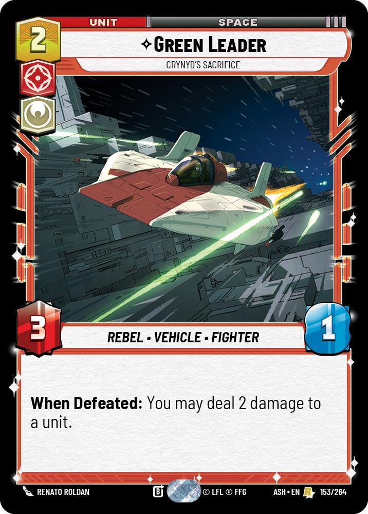 Green Leader - Crynyd's Sacrifice (153/264) [Ashes of the Empire]