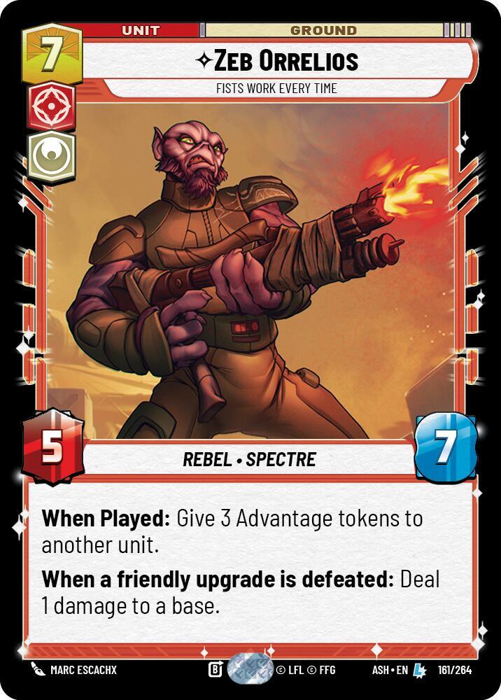 Zeb Orrelios - Fists Work Every Time (161/264) [Ashes of the Empire]
