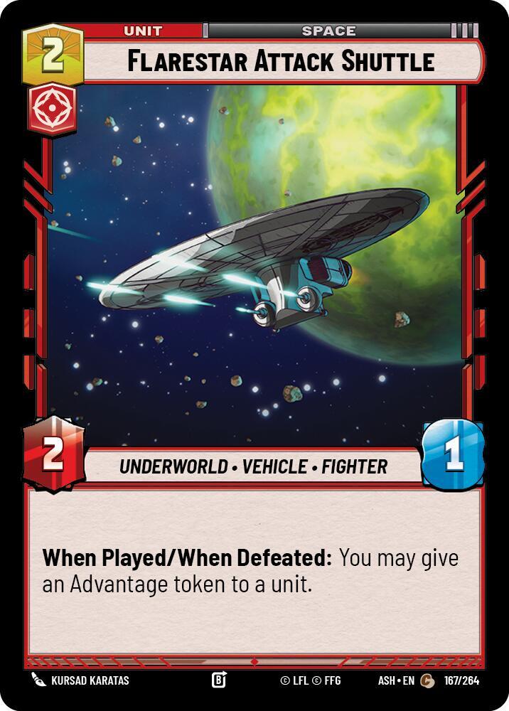 Flarestar Attack Shuttle (167/264) [Ashes of the Empire]