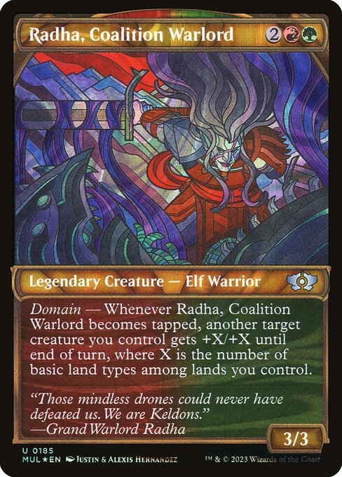 Radha, Coalition Warlord (185) [Multiverse Legends] [Showcase]