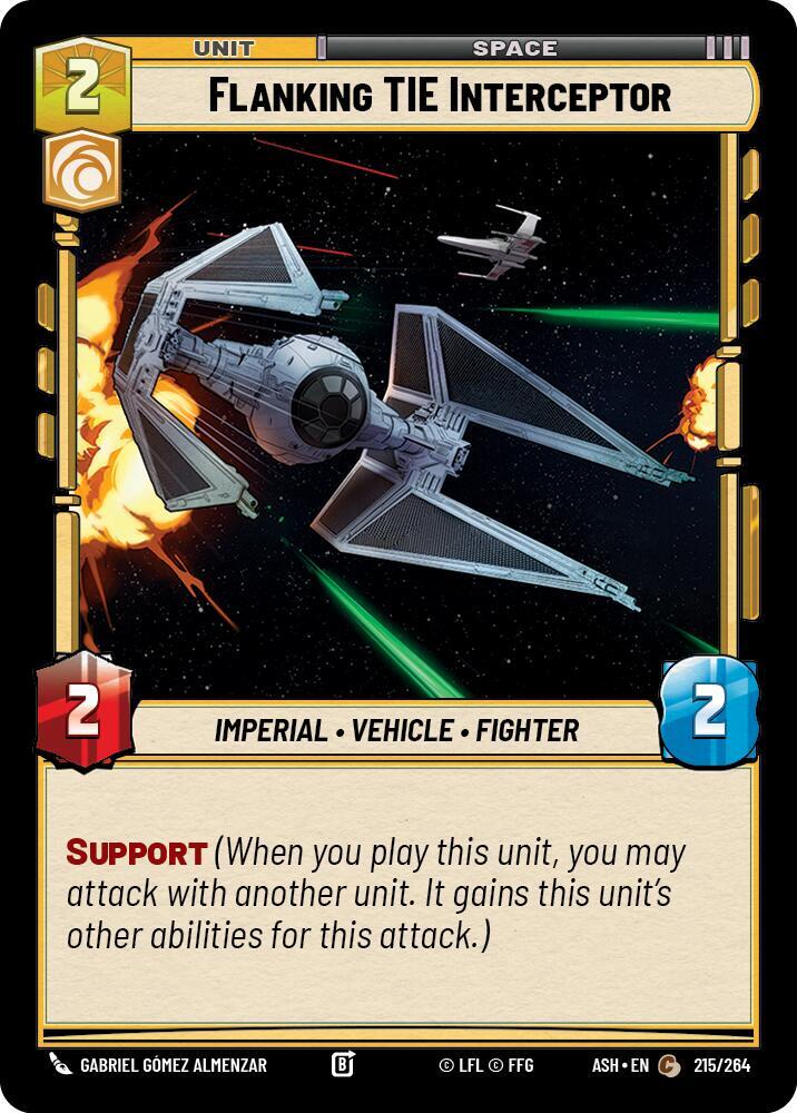 Flanking TIE Interceptor (215/264) [Ashes of the Empire]