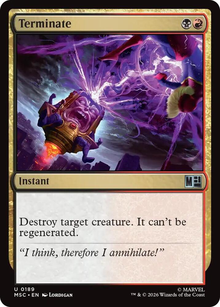 Terminate (Surge Foil) (189) [Marvel Super Heroes Commander]