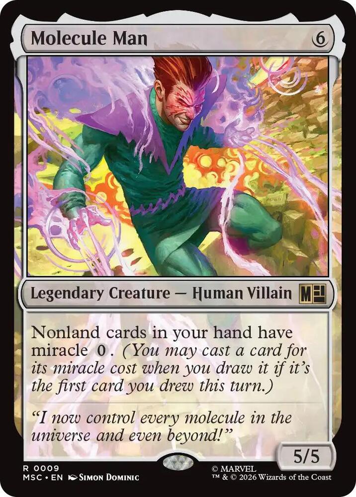 Molecule Man (Surge Foil) (9) [Marvel Super Heroes Commander]