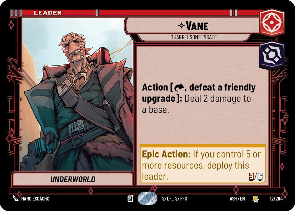 Vane - Quarrelsome Pirate (12/264) [Ashes of the Empire]