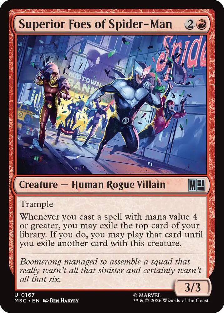 Superior Foes of Spider-Man (Surge Foil) (167) [Marvel Super Heroes Commander]