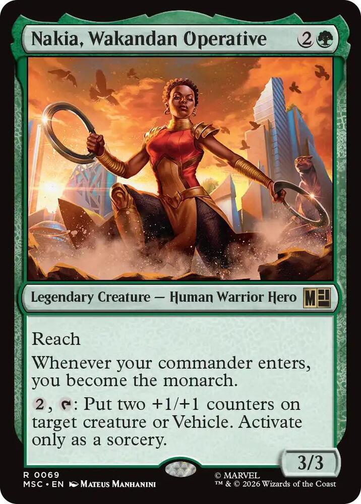 Nakia, Wakandan Operative (69) [Marvel Super Heroes Commander]