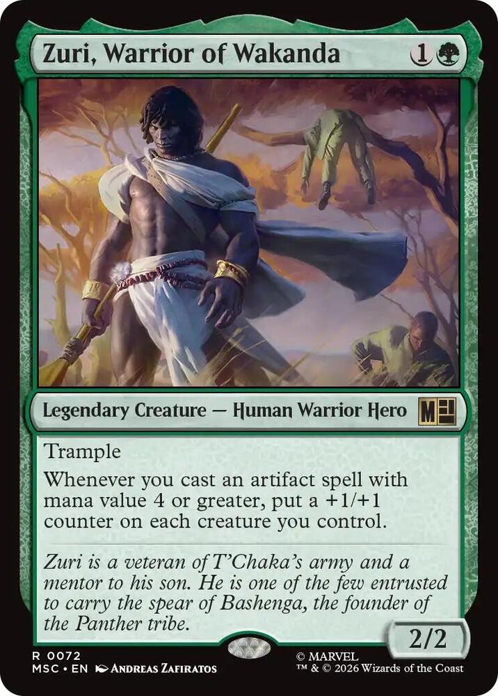Zuri, Warrior of Wakanda (72) [Marvel Super Heroes Commander]