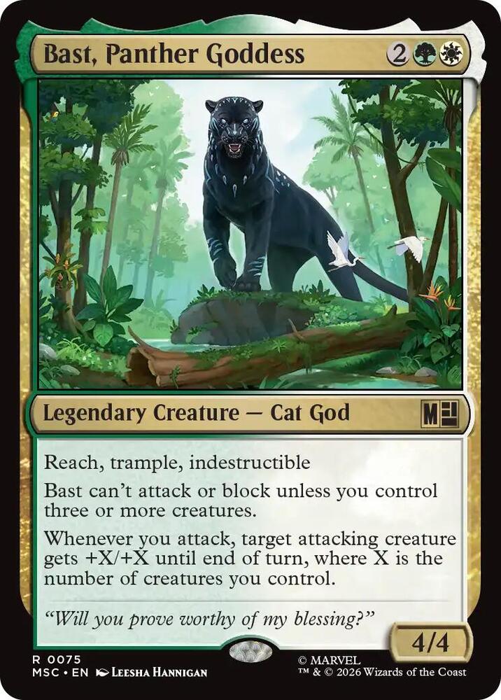 Bast, Panther Goddess (75) [Marvel Super Heroes Commander]