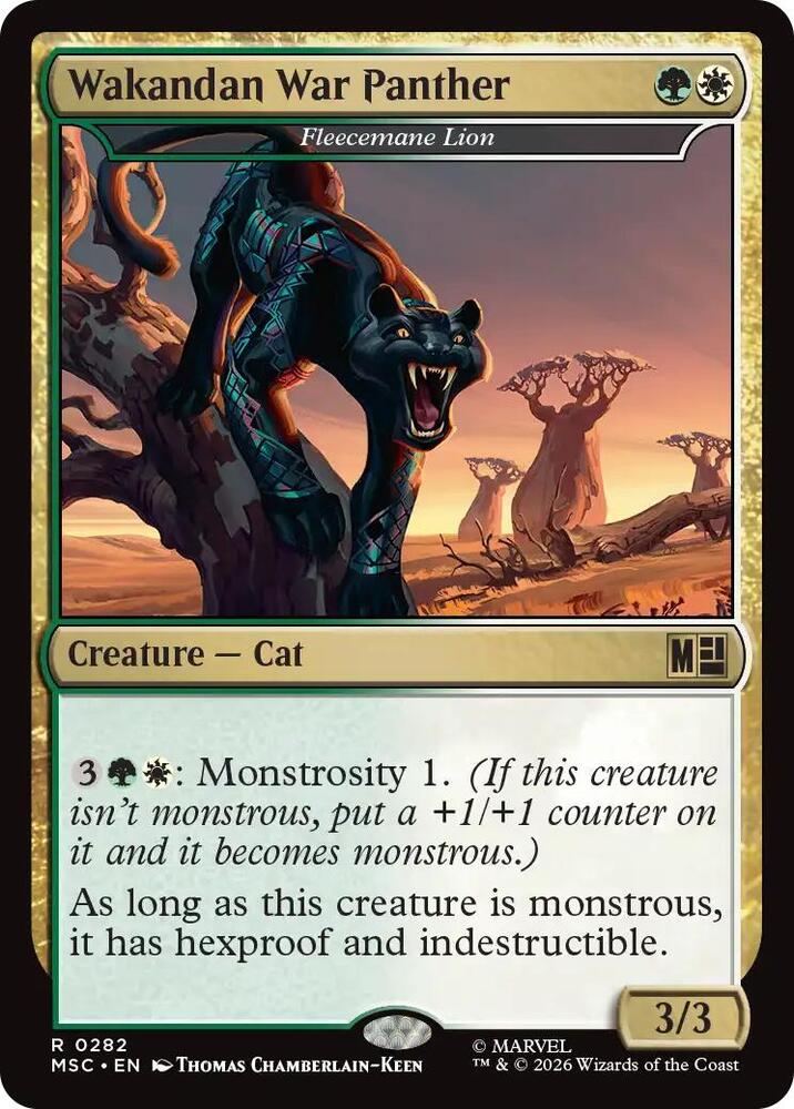 Wakandan War Panther - Fleecemane Lion (282) [Marvel Super Heroes Commander]