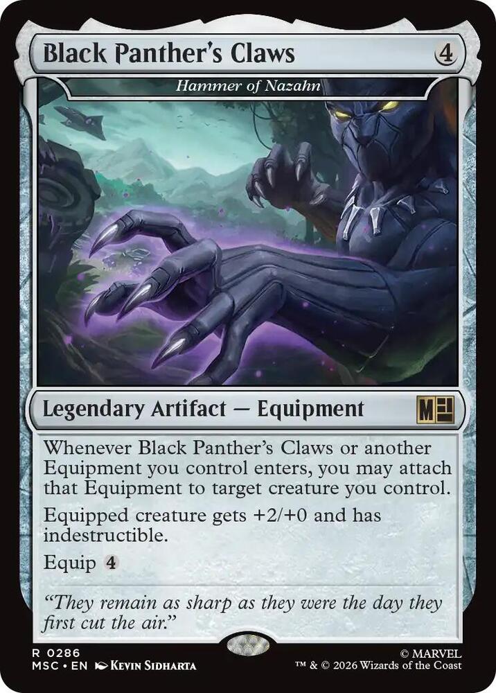 Black Panther's Claws - Hammer of Nazahn (286) [Marvel Super Heroes Commander]