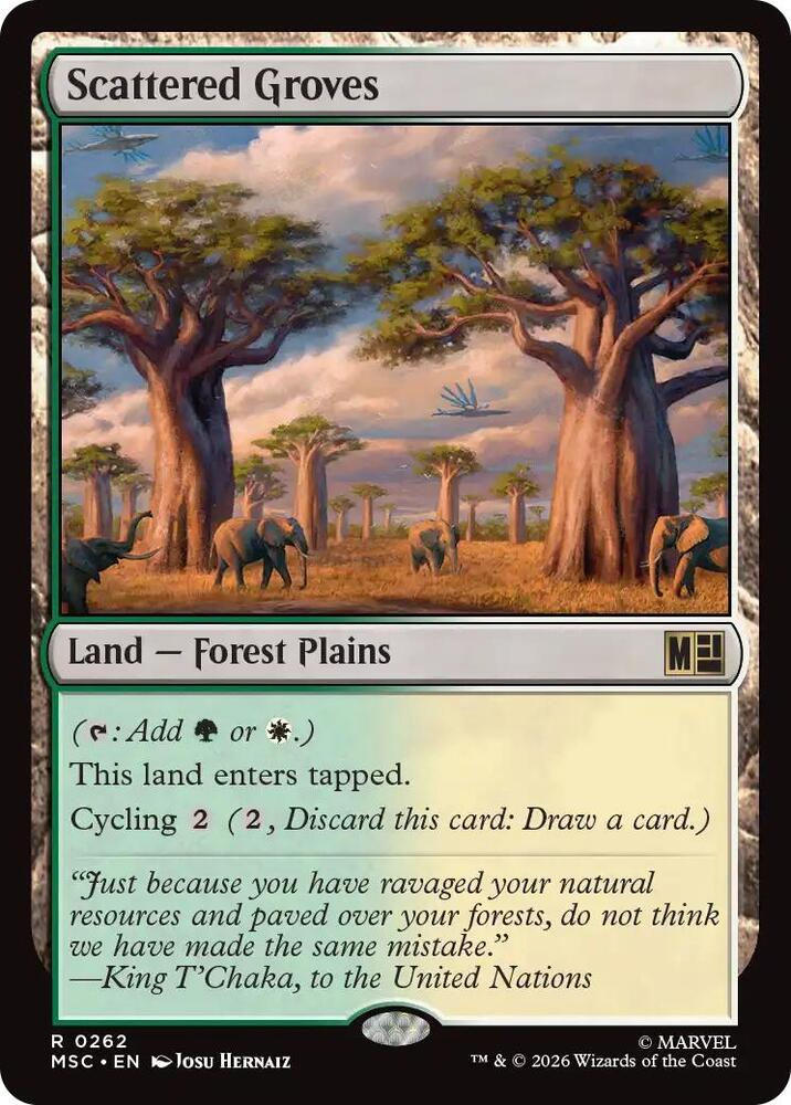 Scattered Groves (262) [Marvel Super Heroes Commander]