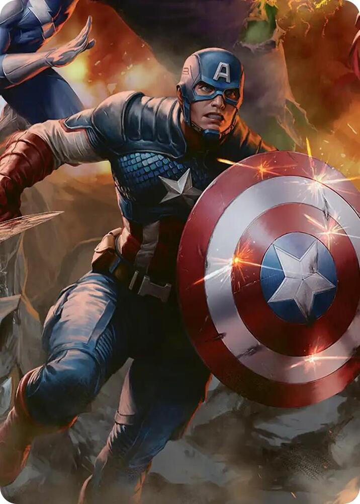 Captain America, Unbowed Art Card (5) [Marvel Super Heroes Art Series]
