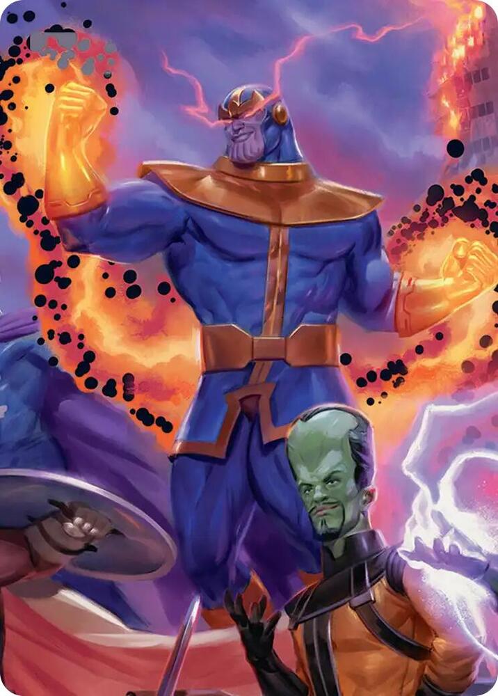 Thanos, Death's Consort Art Card (8) [Marvel Super Heroes Art Series]