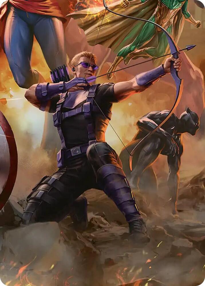 Hawkeye, Trick Shot Art Card (6) [Marvel Super Heroes Art Series]