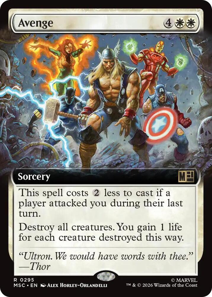 Avenge (Extended Art) (295) [Marvel Super Heroes Commander]