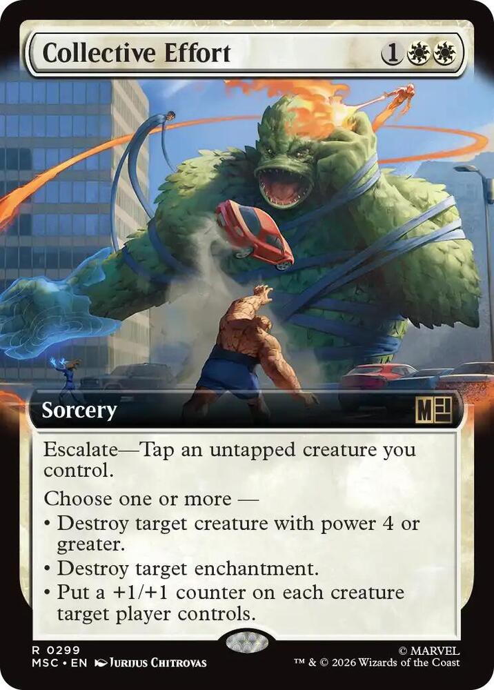 Collective Effort (Extended Art) (299) [Marvel Super Heroes Commander]