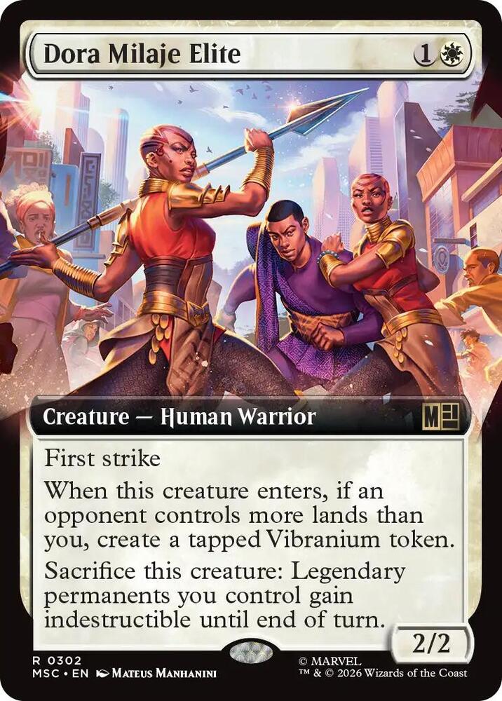 Dora Milaje Elite (Extended Art) (302) [Marvel Super Heroes Commander]