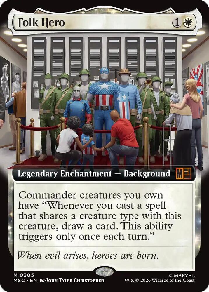 Folk Hero (Extended Art) (305) [Marvel Super Heroes Commander]