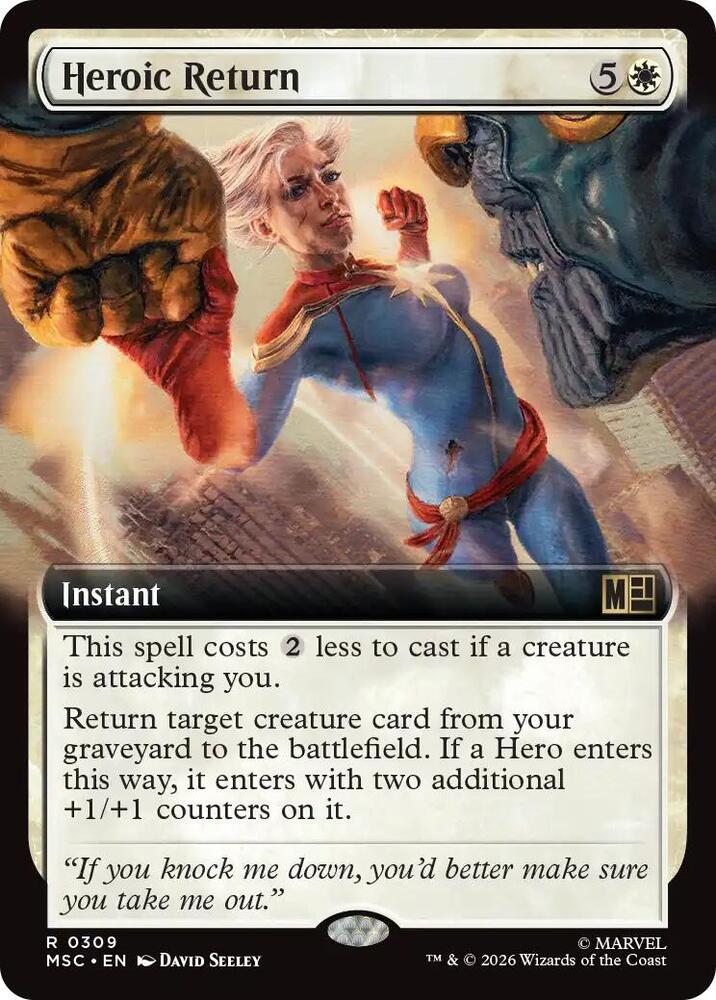 Heroic Return (Extended Art) (309) [Marvel Super Heroes Commander]