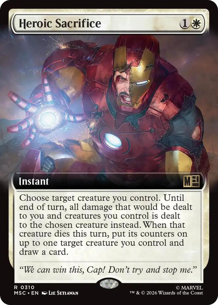 Heroic Sacrifice (Extended Art) (310) [Marvel Super Heroes Commander]