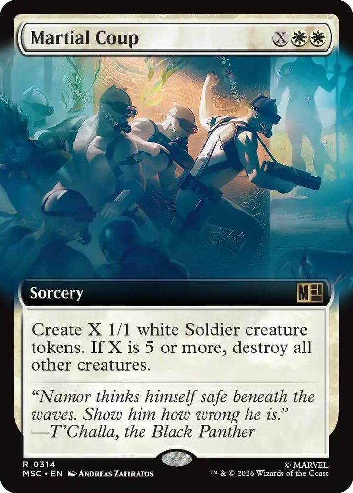 Martial Coup (Extended Art) (314) [Marvel Super Heroes Commander]