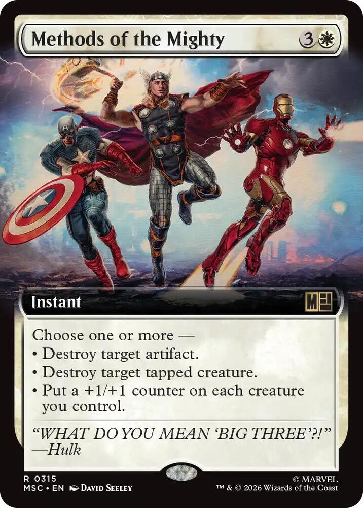 Methods of the Mighty (Extended Art) (315) [Marvel Super Heroes Commander]