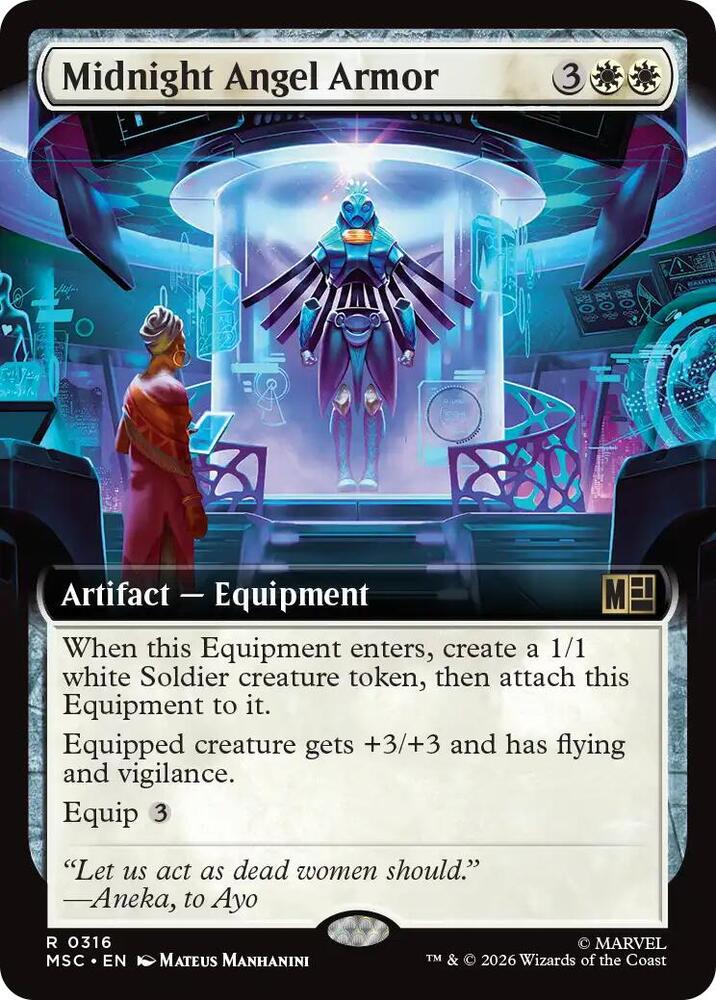 Midnight Angel Armor (Extended Art) (316) [Marvel Super Heroes Commander]