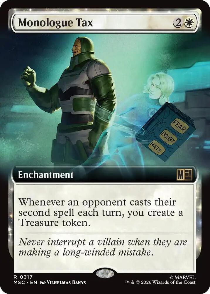 Monologue Tax (Extended Art) (317) [Marvel Super Heroes Commander]